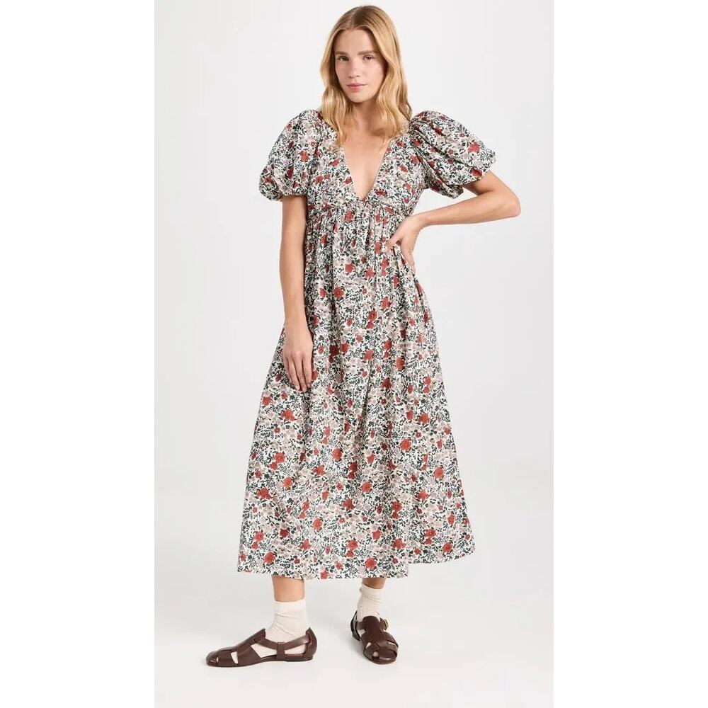 The Great. The Gallery Midi Dress in Mesa Floral